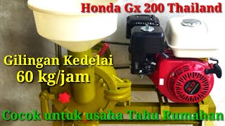 Honda GX 200 made in Thailand and Soybean Mill (Tofu) 8 inch Matrix.