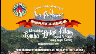 LOMBA LINTAS ALAM JELANTARA 1 rute Gunung singa Soreang