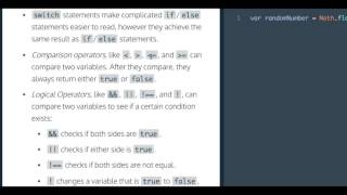 Learn Javascript, Review Control Flow, codecademy,