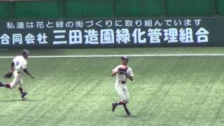 秋季大会三田西陵戦4回表