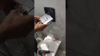 grohe flush button installation