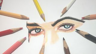 eyes drawing || how to draw eyes || eyes केसै वनाऐ#shorts