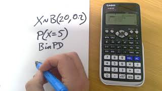 Casio Classwiz fx-991EX Binomial Distribution