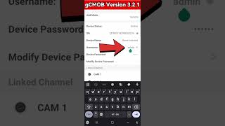 new version gCMOB! change device password in gCMOB iCMOB new version 3.2.1 cctv mobile app #cp plus