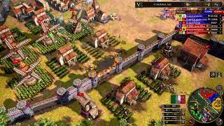 Age Of Empires 3 Italy Gameplay 3v3