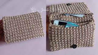 CARTERA O BOLSO TEJIDA A CROCHET PASO A PASO