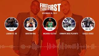 First Things First audio podcast (12.26.17) Cris Carter,Nick Wright,Jenna Wolfe | FIRST THINGS FIRST