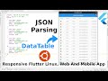 DataTable Widget, JSON Parsing and Provider API in Flutter