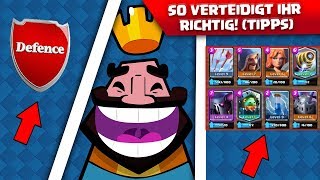 SO VERTEIDIGT IHR RICHTIG! BESTE DEFENSIVE IN OFFENSIVE! | Clash Royale Deutsch