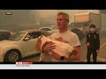 fire los angeles america के लॉस एंजेलिस में कहीं भयानक आग कहीं बर्फ़ का तूफ़ान bbc hindi