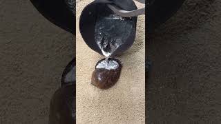 Casting Melting Aluminum into Snail out of Scrap Perfect Restore #shorts #viralvideo #reels #art