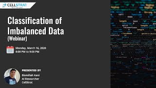 Classification of Imbalanced data