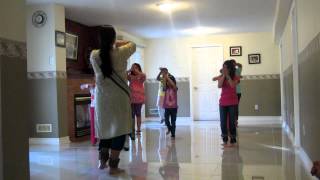 Shahnu practising for her first Kathak Performance