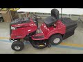 mtd optima ln 200 h riding on mower hydrostatic transmission grass collection assembly tutorial