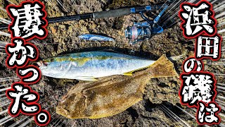 【ショアジギング】ヒラメにヒラマサ、そしてデカマサ。浜田の沖磯は凄かった。【ロックショア】