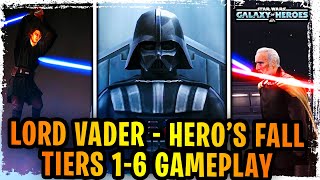 Lord Vader Hero's Fall Galactic Legend Event Tiers 1-6 COMPLETED + GUIDE - Galaxy of Heroes