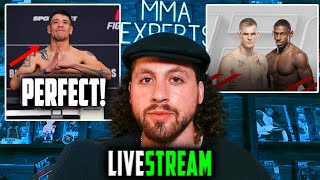 UFC EDMONTON WEIGH IN REACTION, GARRY VS BUCKLEY UFC TAMPA, UFC 310 RUINED - LIVESTREAM QNA