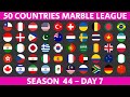 50 Countries Marble Race League Season 44 Day 7/10 Marble Race in Algodoo