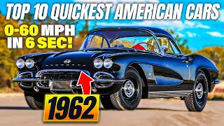 Quickest Muscle Cars from 1962: Top 10 American Speed Demons!