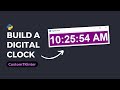 Build a Digital Clock using CustomTkinter || Python CustomTKinter Tutorials