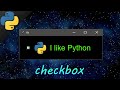 Learn Python tkinter GUI checkboxes easy ✔️