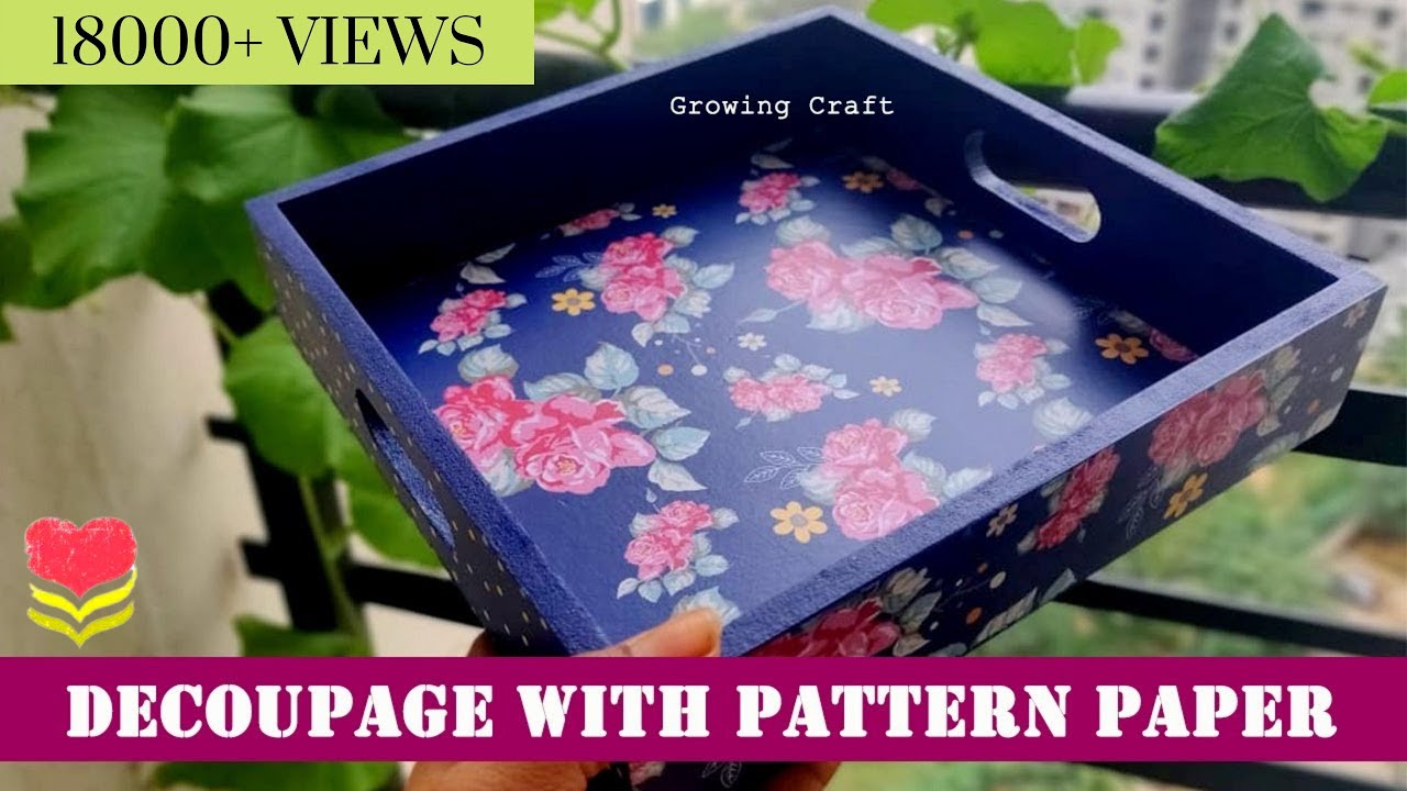 East Step-by-Step Tray Decoupage Art Tutorial Using Chalk Paint - DIy ...