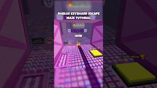 *TUTORIAL* How to do the Stage 12 Maze in Roblox Keyboard Escape 👍🏼