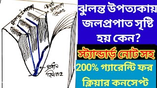 ঝুলন্ত উপত‍্যকায় জলপ্রপাত সৃষ্টি হয় কেন।ঝুলন্তউপত‍্যকা।ঝুলন্ত উপত‍্যকার নীচে জলপ্রপাত সৃষ্টি হয় কেন।