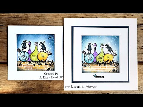 Cheeky Spellcasting Mice By Jo Rice - A Lavinia Stamps Tutorial - YouTube