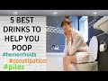 5 Best Drinks to Help You Poop-Constipation Remedy in Pregnancy #hemorrhoids #piles #top mamas