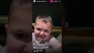Hasbulla swimming Instagram live