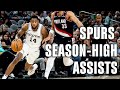 San Antonio Spurs SEASON-HIGH ASSISTS Vs POR | 11.7.24