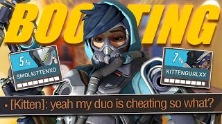 I faced a CHEATER boosting EGIRLS then spectated him after - Overwatch