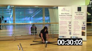 RPole Portable Dance Pole. The Fastest Lightest Most Portable Dance Pole.avi