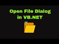 VB.NET Open File Dialog