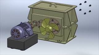 Animated Exploded View of Speed Reducer Gearbox