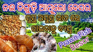 ନଈ ଚିଙ୍ଗୁଡ଼ି ସହିତ ଘରେଥିବା ଆମ୍ବୁଲ ବେସର// Prawn Fish besor curry ମଜା ଆସିଗଲା