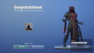 unlocking new colour black red outfit tier 100 max battle pass - how to draw ice king fortnite gold