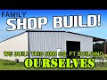 Can YOU build a shop, garage or building YOURSELF?  We built this 5000 sq. ft shop OURSELVES!