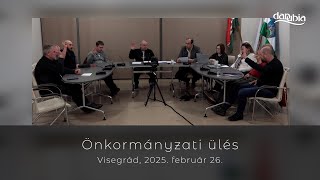 Önkormányzati ülés Visegrádon - 2025. február 26.