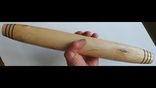 Turning a French-style rolling pin in 5 minutes