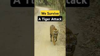 Tiger hume maar sakta tha Pilibhit Jungle Safari mein #tiger #shorts #scary