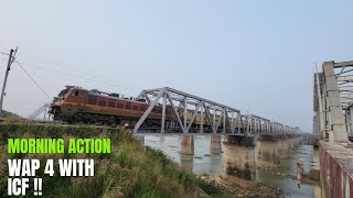 18108 | Jagdalpur - Rourkela Express crossing Brahmani River | WAP 4 | ICF |