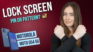 Motorola moto g54 5G - How to set up a Screenlock • 📱 • 🔆 • ⏱ • Tutorial