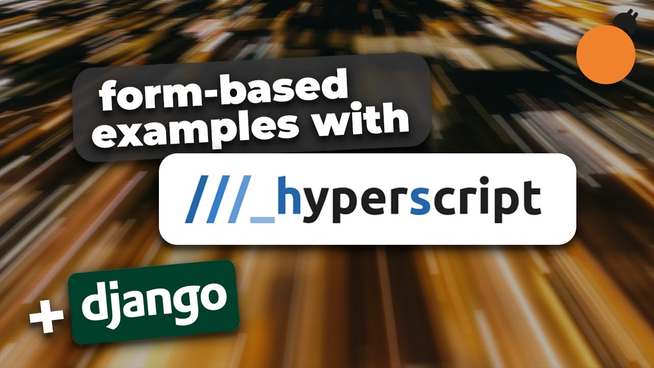 Hyperscript And HTMX - Form Examples With Django - YouTube