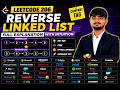 LeetCode 206 Reverse Linked List | Complete Interview Explanation 🔥