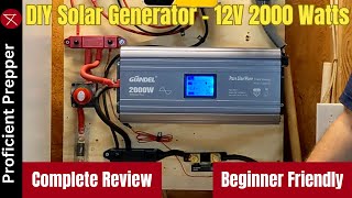 How to Build a DIY Solar Generator Setup - Complete Review - Beginner Friendly - 12V