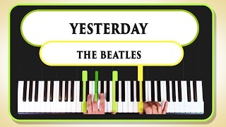 Learn to play Yesterday by the Beatles on the piano - Part 1