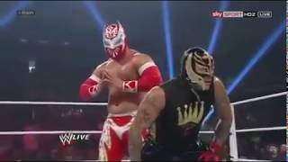 Sin Cara and Rey Mysterio vs  Cody Rhodes and Tensai   WWE Raw  September 2020