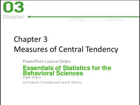 Statistics Chapter 3 Full Lecture - YouTube